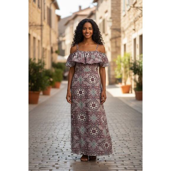 Adam Levine Dresses & Skirts - Adam Levine Women's Off the shoulder Maxi Dress size Small